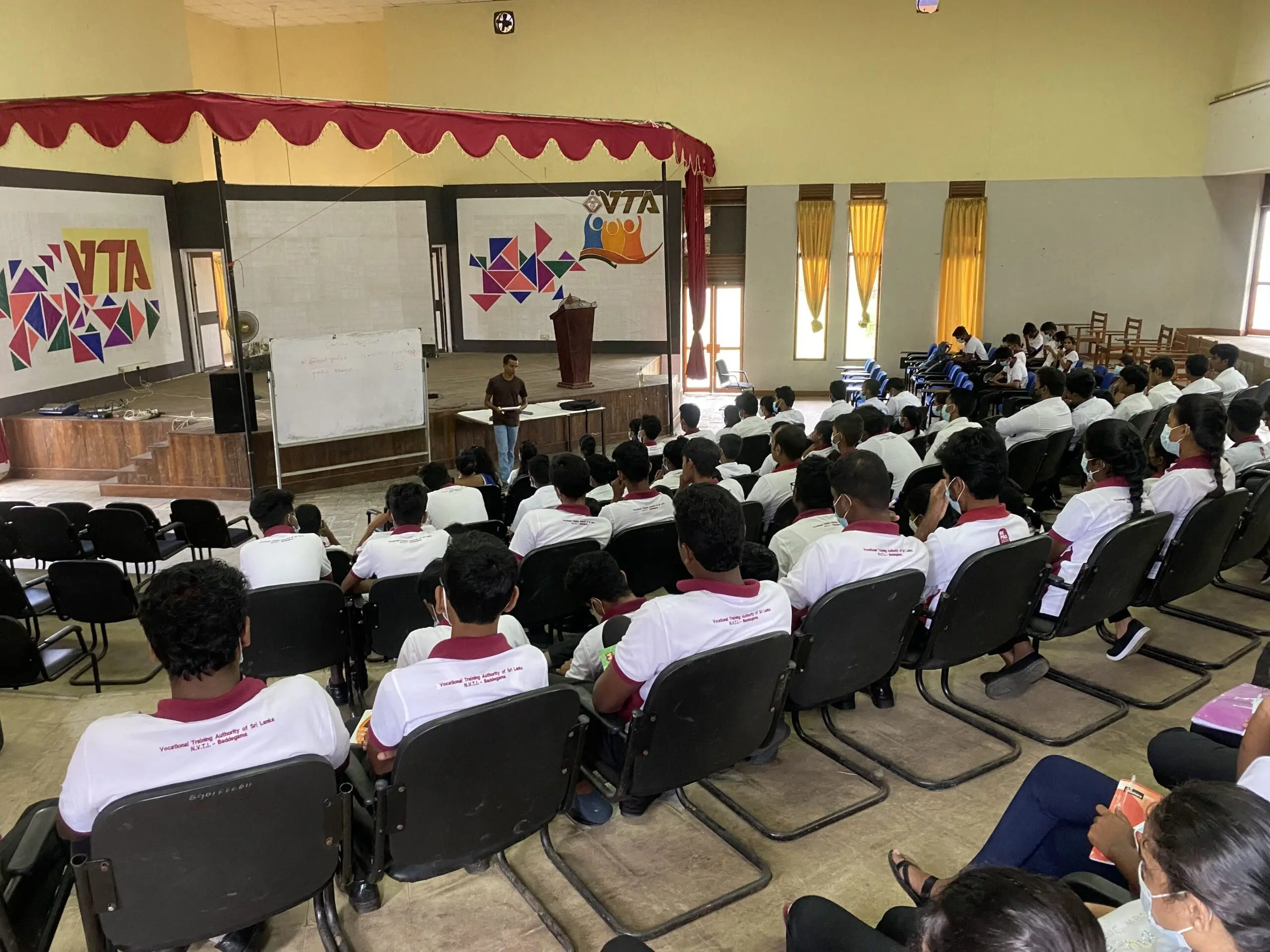 Workshop on Online Entrepreneurship to Students of Baddegama National Vocational Training Institute.
